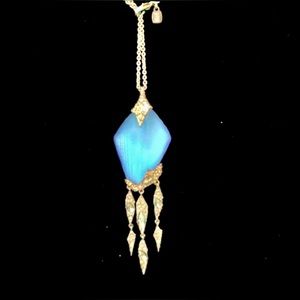 🧜‍♀️ ALEXIS BITTAR ICE BLUE LUMINESCENT 38” STATEMENT NECKLACE SWAROVS…